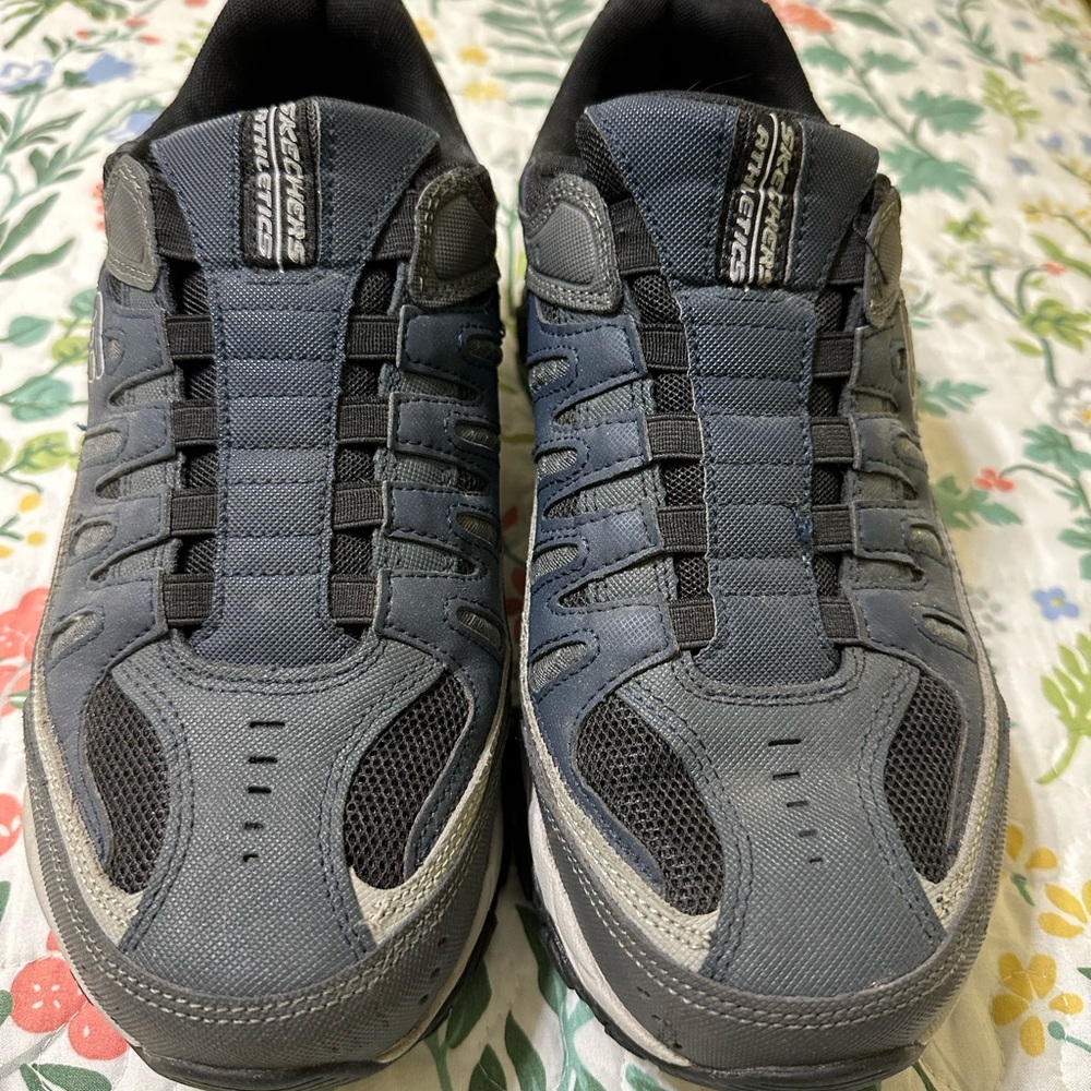 Gray and Black Athletic Sneakers